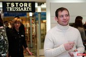 Показ коллекции в бутике Trussardi