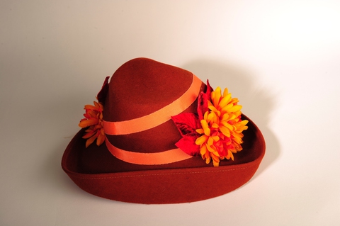 Шляпка женская, фетр, США, первая половина 1940-х годов