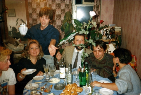 Сергей Курехин в гостях у телеведущего Сергея Шолохова. 1988 год