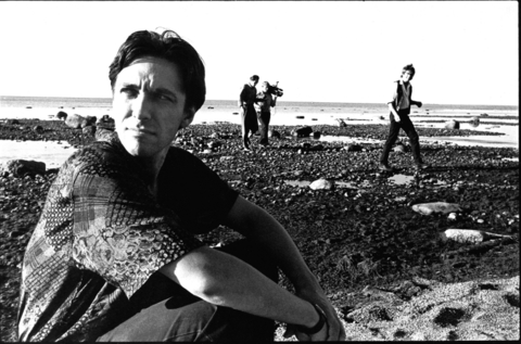 Сергей Курехин на берегу Финского залива