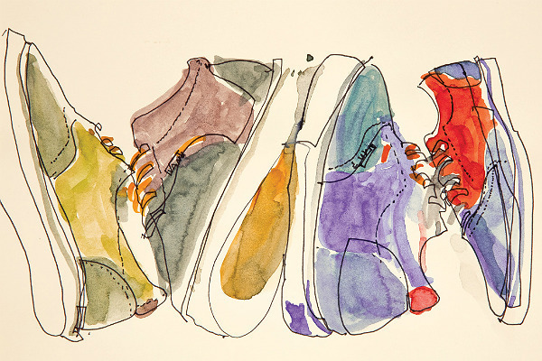 Vans Vault. Иллюстратор: Тейт Хоукс