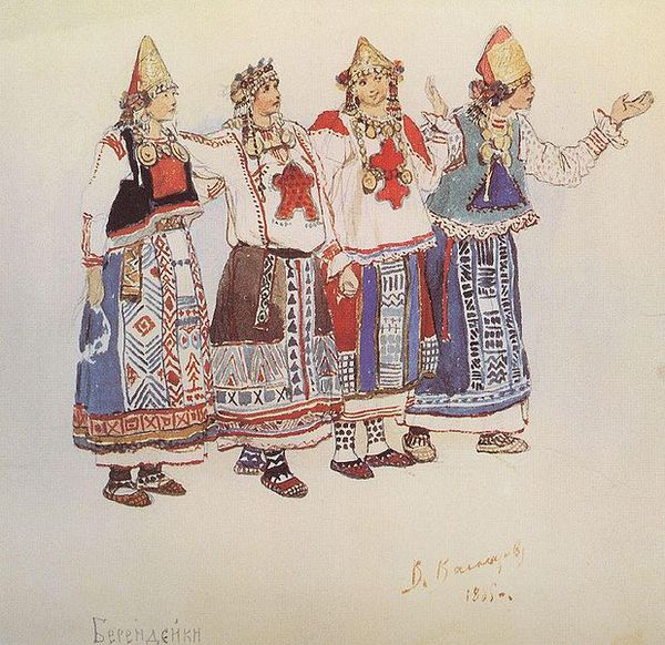 Виктор Васнецов. Эскиз костюмов к опере, 1885