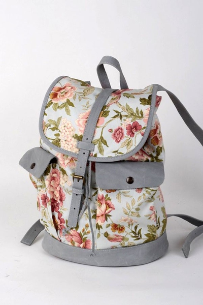 Рюкзак из кожи с текстилем Asya Malbershtein