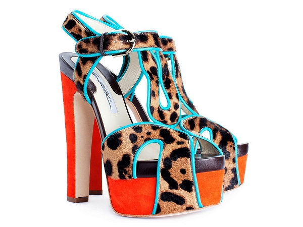Босоножки из кожи и меха Brian Atwood
