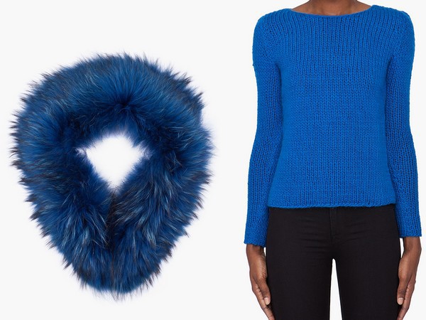 Меховой шарф Сo, 18 750 руб; джемпер Marc by Marc Jacobs, 9 000 руб - ssense.com