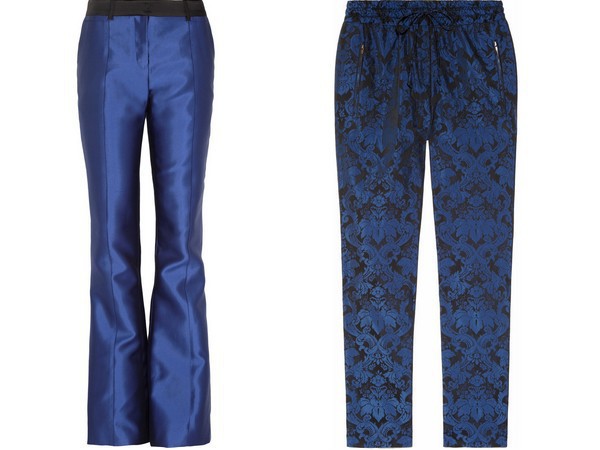 Брюки Prabal Gurung, 38 250 руб; брюки Stella McCartney, 24 000 руб - net-a-porter.com