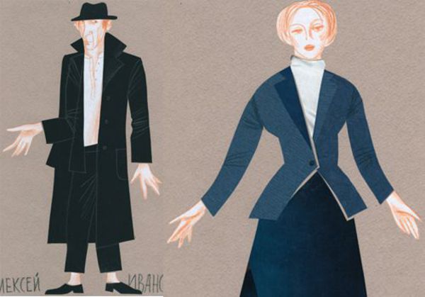 Эскизы костюмов к спектаклю