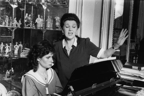 Галина Вишневская и Ольга Ростропович