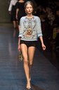 Катя Рябинкина на показе Dolce & Gabbana