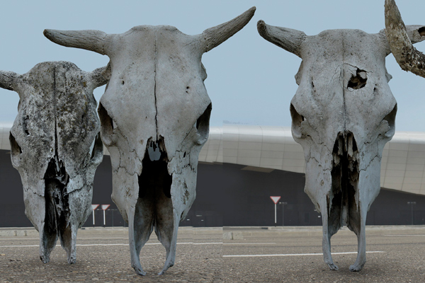 Виктор Хмель и Елена Суховеева. Из серии "Пейзаж после битвы"
