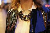 Блуза Ferre, куртка Zara, ожерельe Lindex