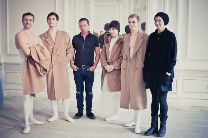 Валерий Кацуба на бэкстейдже съемок для Max Mara