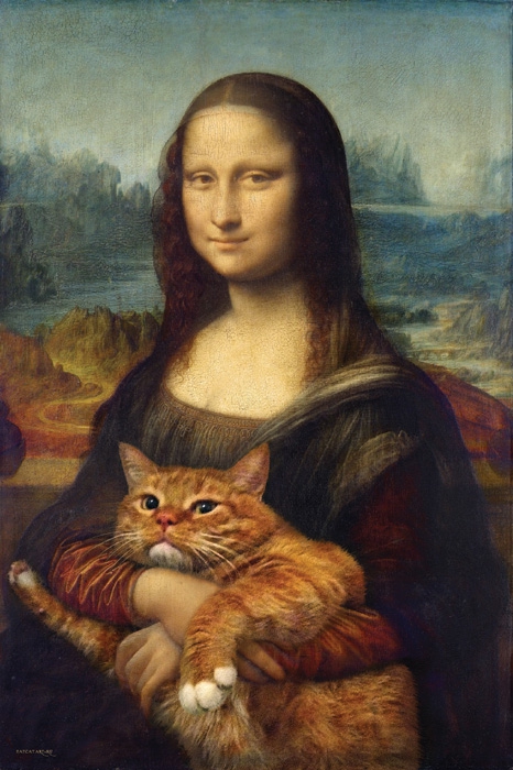 «Мона Лиза и кот» (по мотивам Леонардо да Винчи)