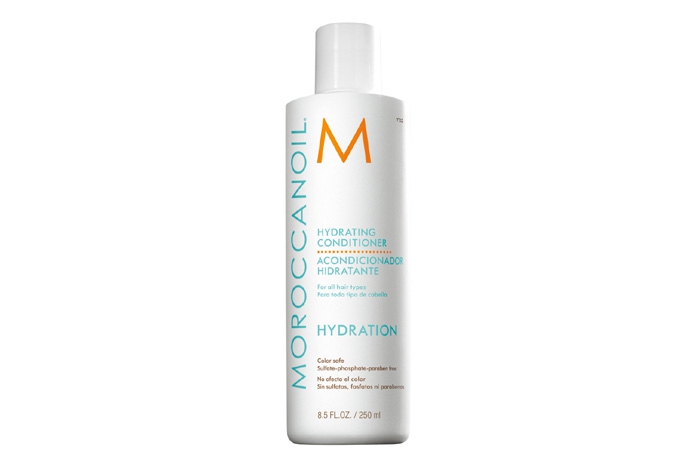 Hydrating Conditioner, Moroccanoil. Кондиционер ласков с ослабленными волосами благодаря отсутствию фосфатов в формуле и лоялен к шевелюре с