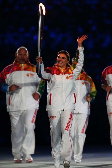 Алина Кабаева, Елена Исинбаева, Мария Шарапова и Александр Карелин.