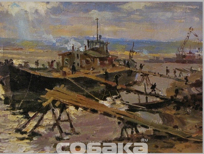 Баржа на Волге