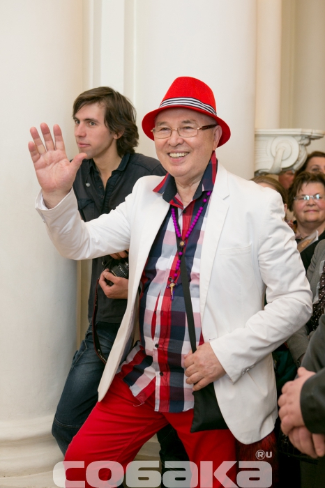 Вячеслав Зайцев на открытии выставки костюмов в «Эрмитаже» Слава Зайцев оделся хорошо.