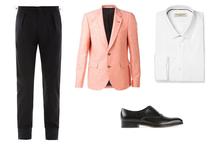 Пиджак Paul Smith, брюки Lanvin, рубашка Burberry, туфли Salvatore Ferragamo