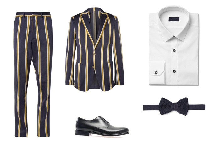 Костюм Ami (nevsky 152 concept store), рубашка и бабочка Lanvin (ДЛТ), туфли Cerutti (Mania Grandiosa)