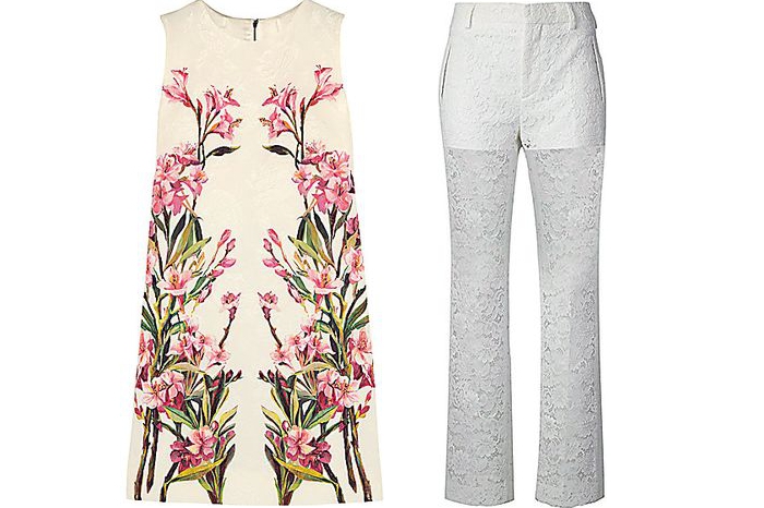 Слева: Платье, Dolce&Gabbana, 55 170 руб.Справа: Брюки, Givenchy, цена по запросу