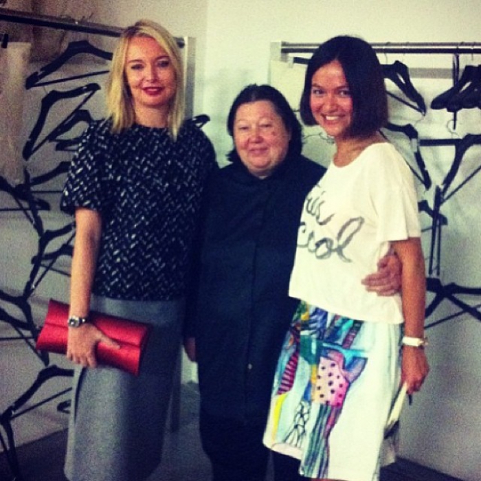 Виктория Давыдова, Татьяна Парфенова, Екатерина Пучкова Одной из точек посещения команды журнала Vogue во время ночи шопинга стал Модный Дом Татьяны