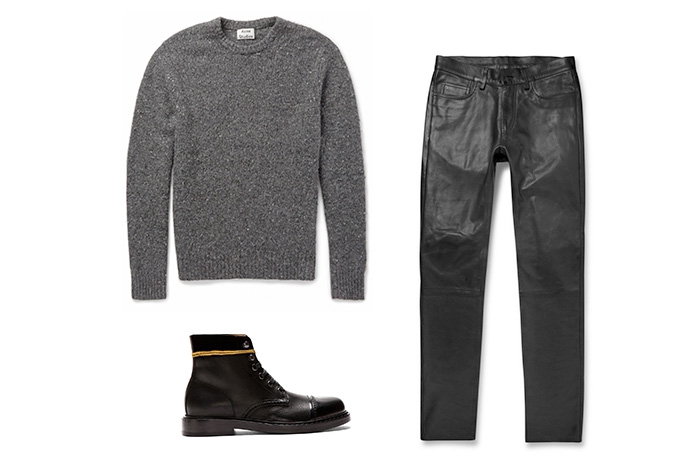 Свитер и брюки Acne (2 этаж ДЛТ), ботинки Marc by Marc Jacobs