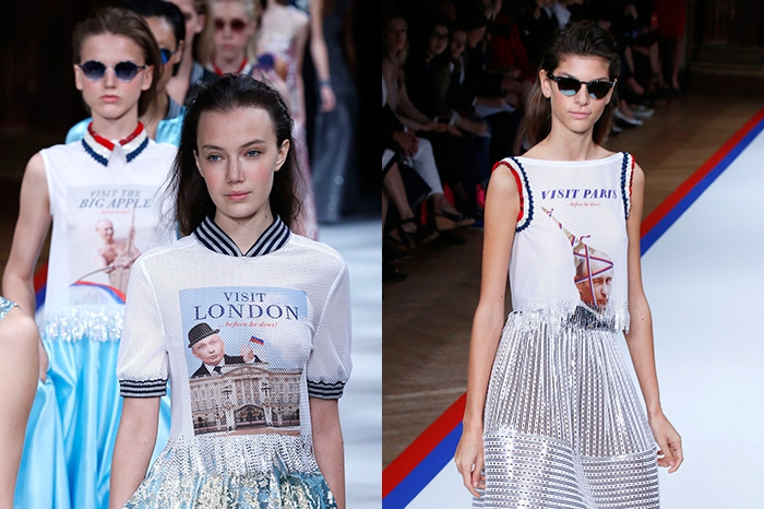 Paris Fashion Week Владимир Путин не обошел стороной и неделю моды, которая проходит сейчас в Париже. На показе немецкой марки Talbot Runhof модели