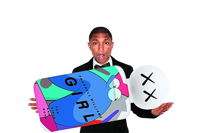 Girl, Pharrell Williams Фаррелл Уильямс очень happy. И не из-за трех наград «Грэмми», которые он получил в этом году. Музыкант впервые выпустил