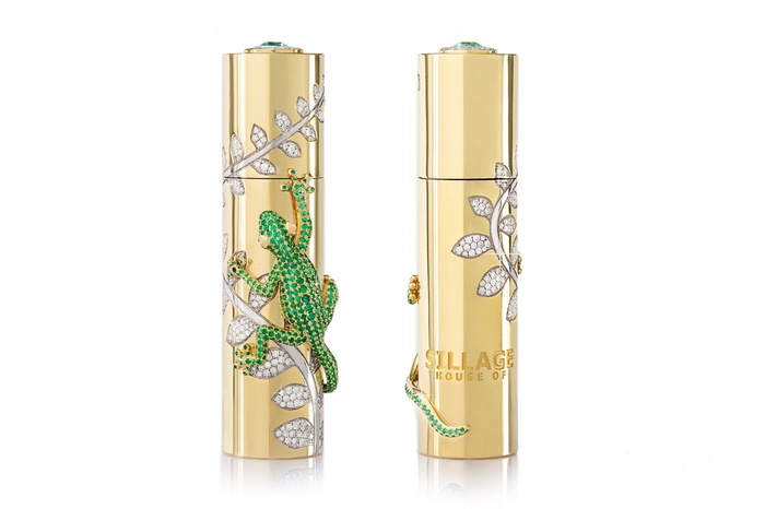Travel Spray, House of Sillage House of Sillage представили новую лимитированную коллекцию трэвел-флаконов из чистого золота. Ее талисман — ящерица