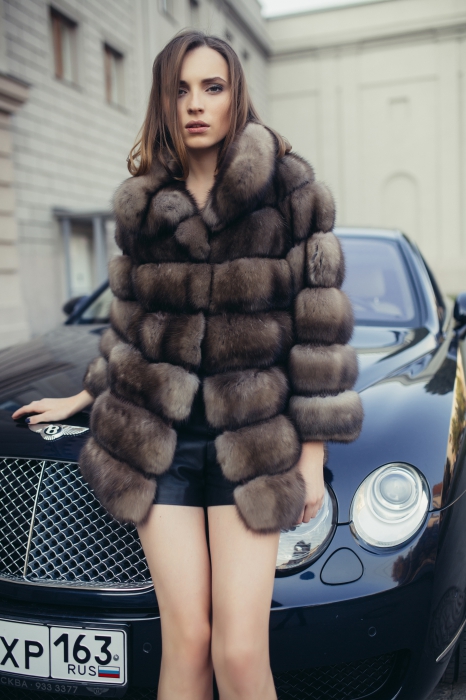 Жакет из меха соболя Tortora RinDi