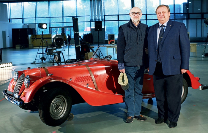 Юрген Флимм, режиссер Берлинской Штаатсоперы, режиссер постановки «Ма- нон Леско», и Дмитрий Астафьев, продюсер постановки, генеральный директор СК