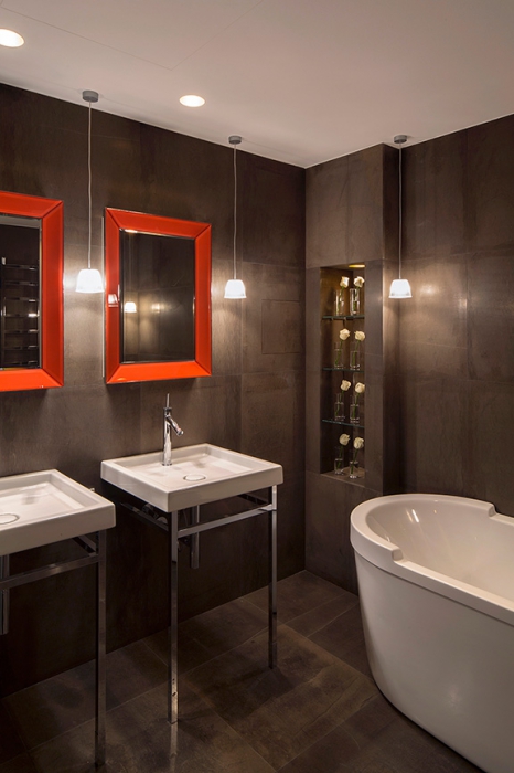 Интерьер ванной, стиль Culture