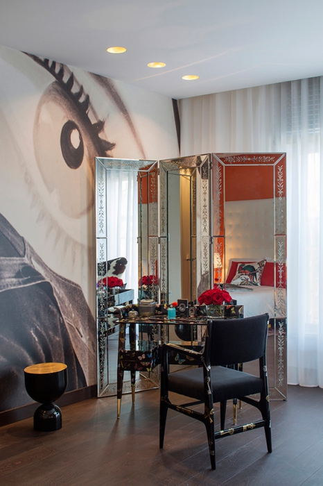 Интерьер спальни, стиль Culture