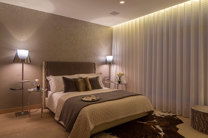 Интерьер спальни, стиль Nature
