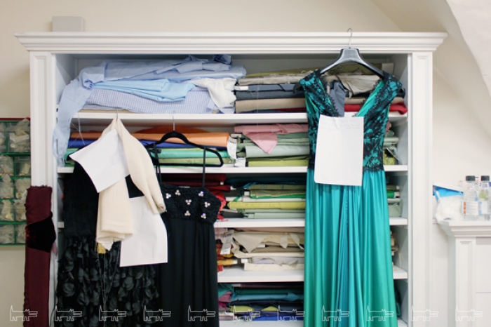 Наброски и прототипы будущих нарядов.