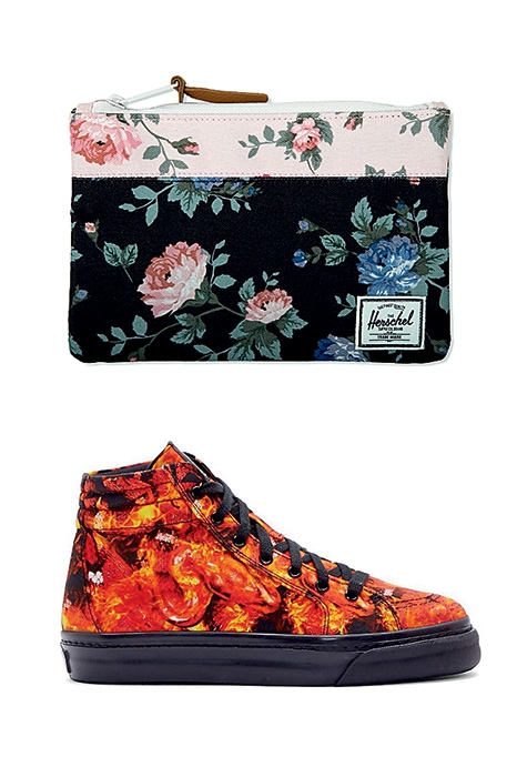 Чехол для айпада Herschel, 860 рублей (Good Local), кроссовки Marcelo Burlon, 19 305 рублей (ssense.com)