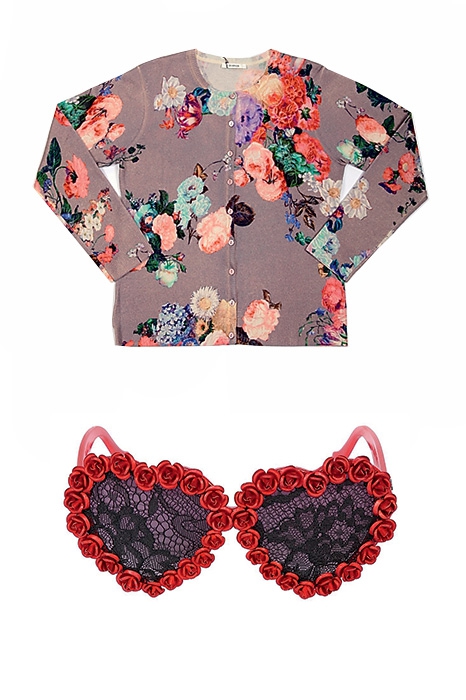 Джемпер Devernois, 15 500 рублей (Devernois), очки A-Morir, 9 687 рублей (luisaviaroma.com)