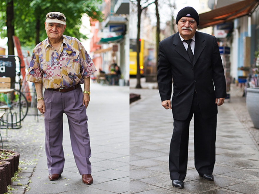 84-летний усач Али из Берлина. C 2012 года официантка кафе, мимо которого мужчина проходит каждое утро, фотографирует мужчину — каждый день он