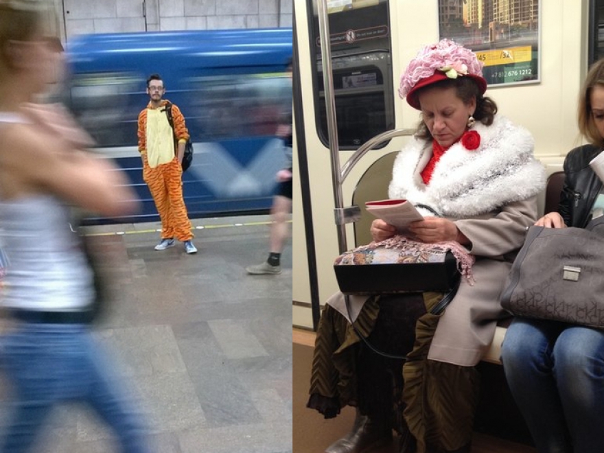 Фотографии из паблика «Мода петербургского метро»