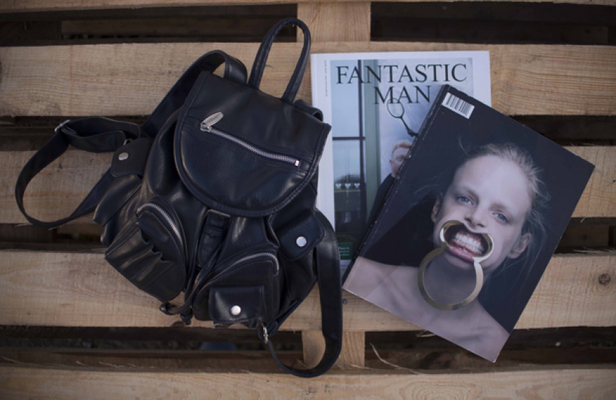 Рюкзак из секонд-хэнда в Вене. В основном, я покупаю вещи во время своих путешествий. Люблю покупать вещи местных молодых дизайнеров. Обычно процесс