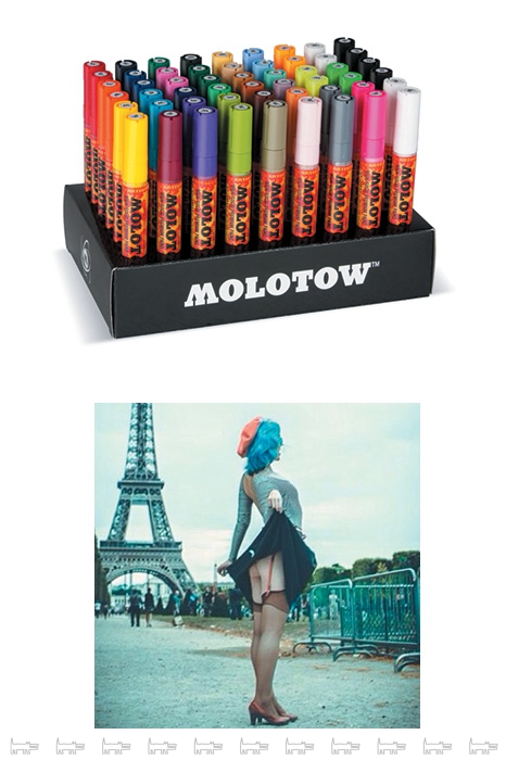 Выбор Лоры: набор аэрозольной краски Molotow Instagram: Лора демонстрирует вид на Эйфелеву башню и не только