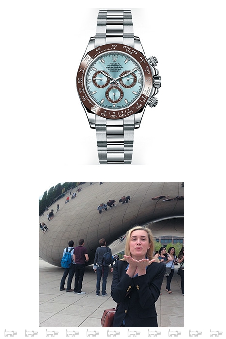 Выбор Анастасии: часы Rolex Daytona Cosmograph Instagram: Анастасия на фоне Cloud Gate британского скульптора Аниша Капура