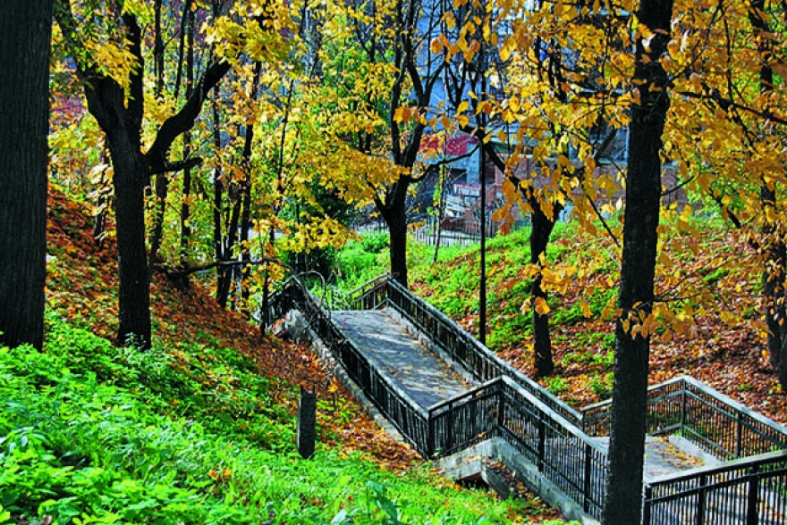 На краю сада с громким названием «Эрмитаж» когда-то стояла дворянская усадьба Ворожцова, который, развлекаясь, засекал до смерти своих крепостных. Их