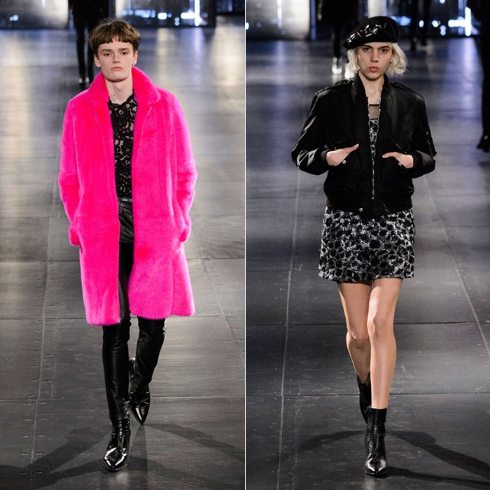 Saint Laurent Завершающим показом Paris Fashion Week и всего сезона мужских недель стало шоу Saint Laurent. За несколько часов до показа Эди Слиман во