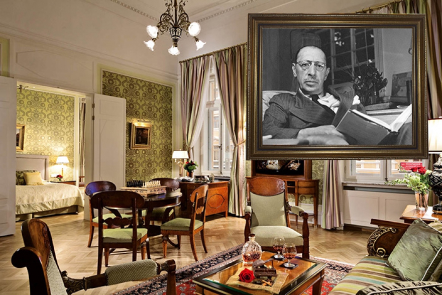 СТРАВИНСКИЙ В 1962 году знаменитый на весь мир композитор Игорь Стравинский в первый раз за 48 лет эмиграции вернулся в Советский Союз. Композитор дал