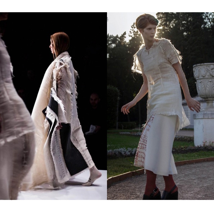 Юлия Пакалина Выпускница «Британки» Юлия Пакалина делает одежду с намеками на Comme des Garcons и Ann Demeulemeester. Дизайнер показывает раслабленные