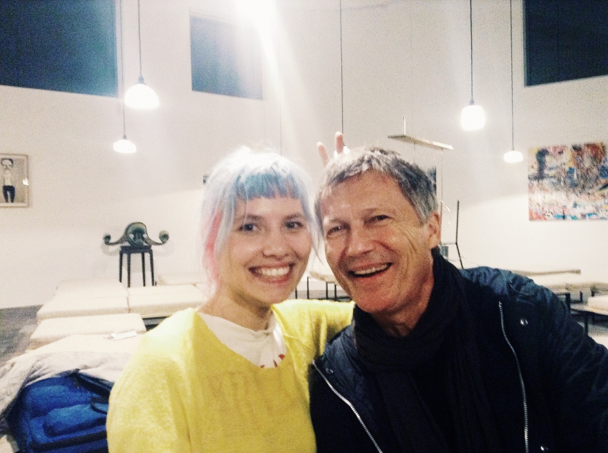 Это я и Михаэль Ротер из Neu! После Токио я еще скатаюсь к нему в гости в Гамбург, и мы вместе поиграем на гитарах (кто бы мне сказал такое лет пять