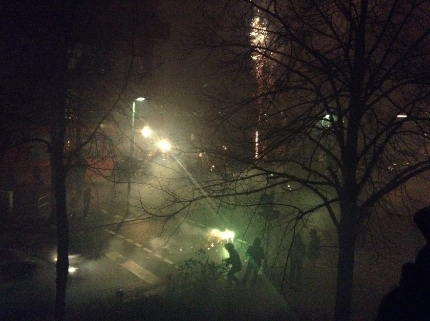 Новый год в Берлине. Кто был там в это время, поймет. Шесть часов фейерверков на Йоркштрассе!