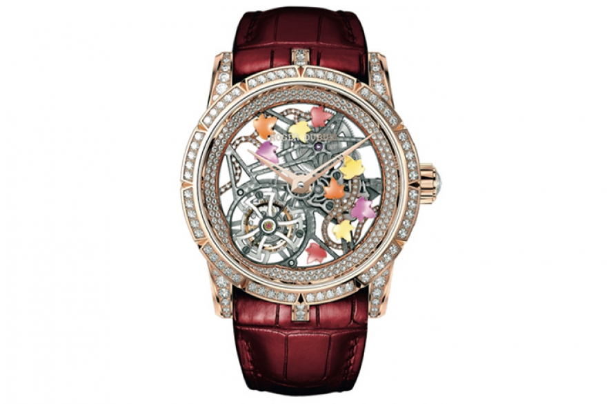 Excalibur 42, Roger Dubuis На мануфактуре Roger Dubuis создали еще одни часы, которые невозможно подделать, — скелетон Excalibur 42 с парящим