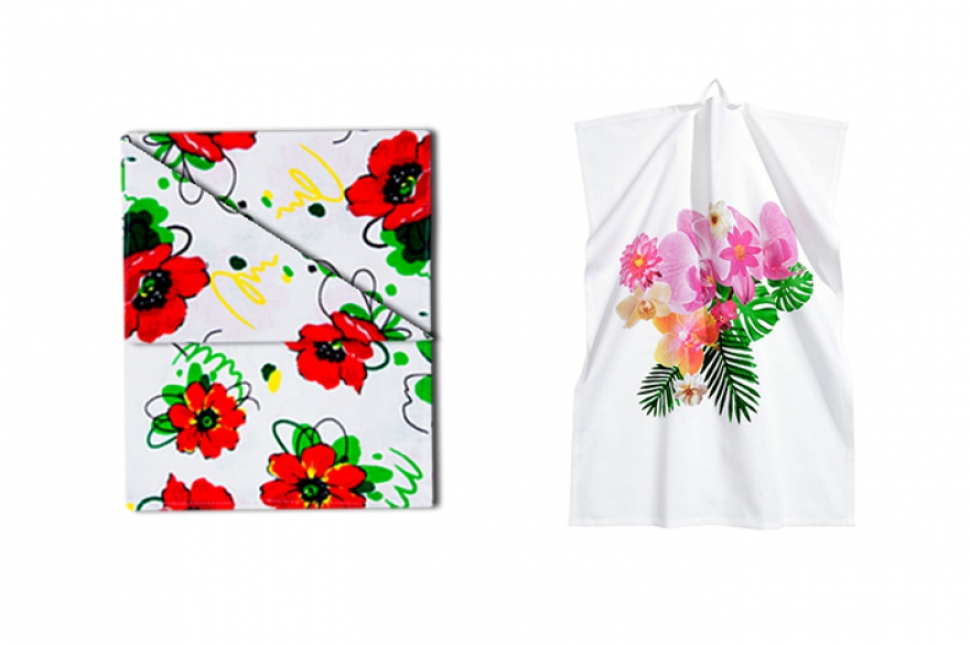 Кухонное полотенце Fix Price (43 руб) и H&M Home (399 руб)